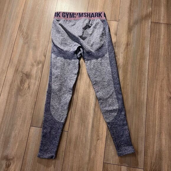 Gymshark Blue Purple Marl Seamless Workout Leggings Medium Bin o-63 - Picture 4 of 4
